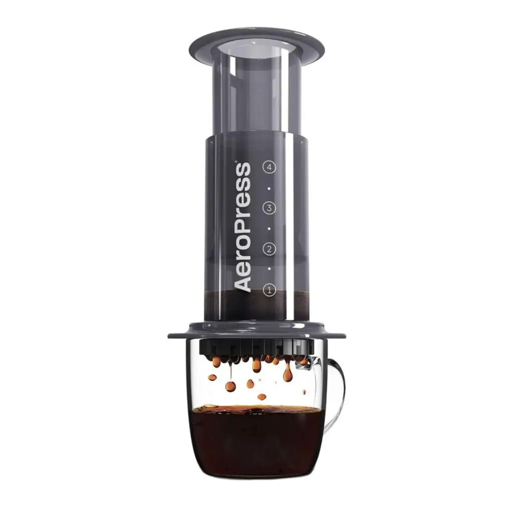 AeroPress coffee maker - portable manual coffee press for travel and home