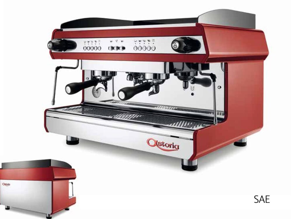 Astoria Tanya 2gr semi-automatic coffee machine in cafe