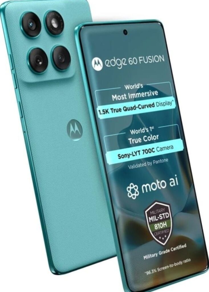 Moto G86 smartphone front and back design